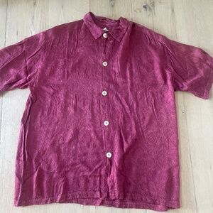 CP Shades Vintage Jacquard Patterned Blouse